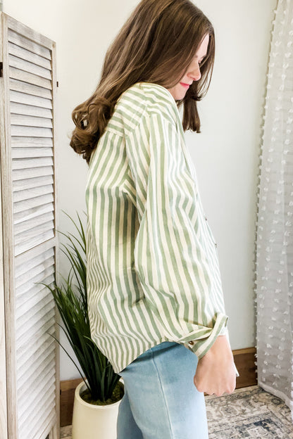 Oversized Striped Shirt