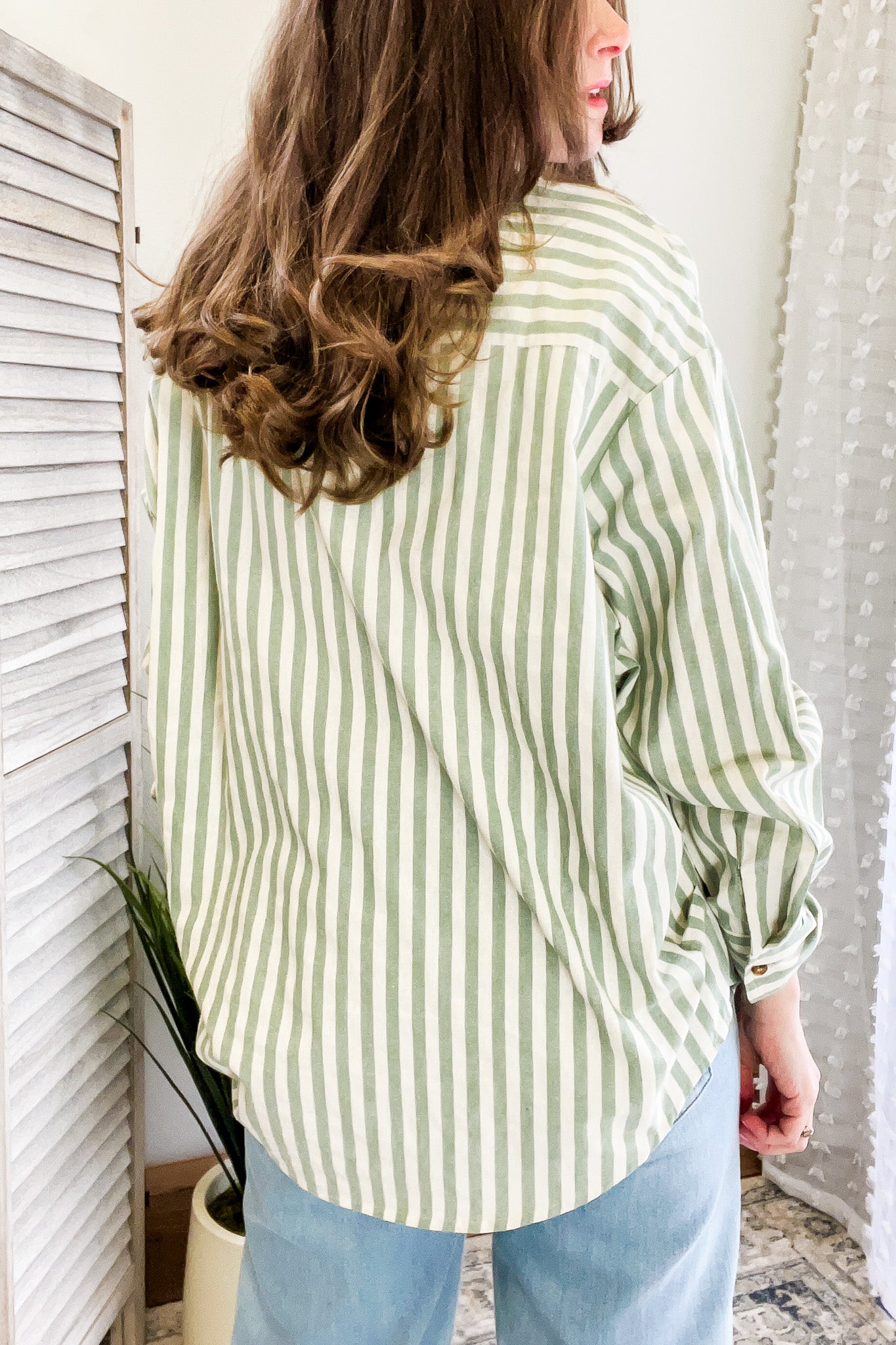 Oversized Striped Shirt