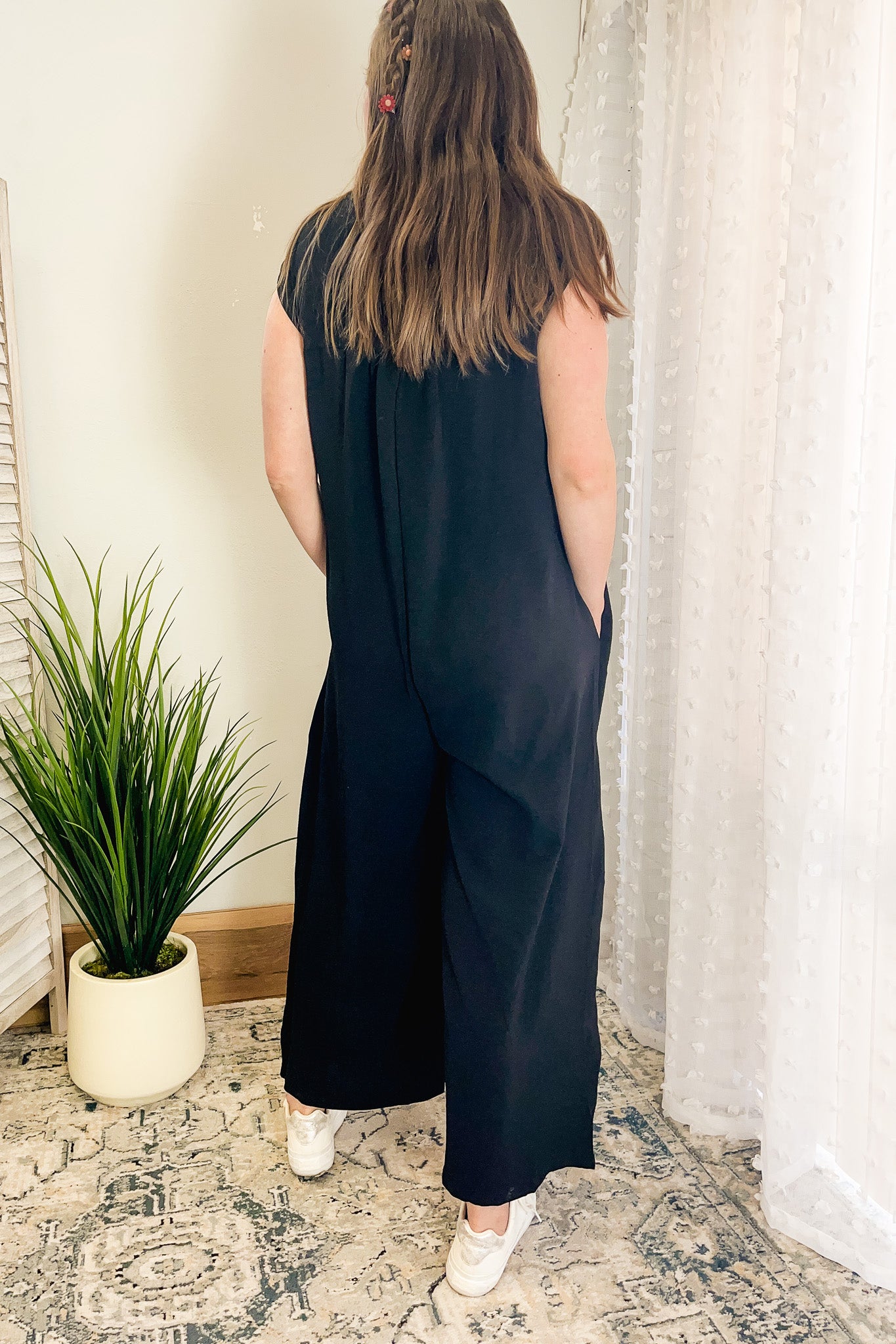 Button Down Jumpsuit