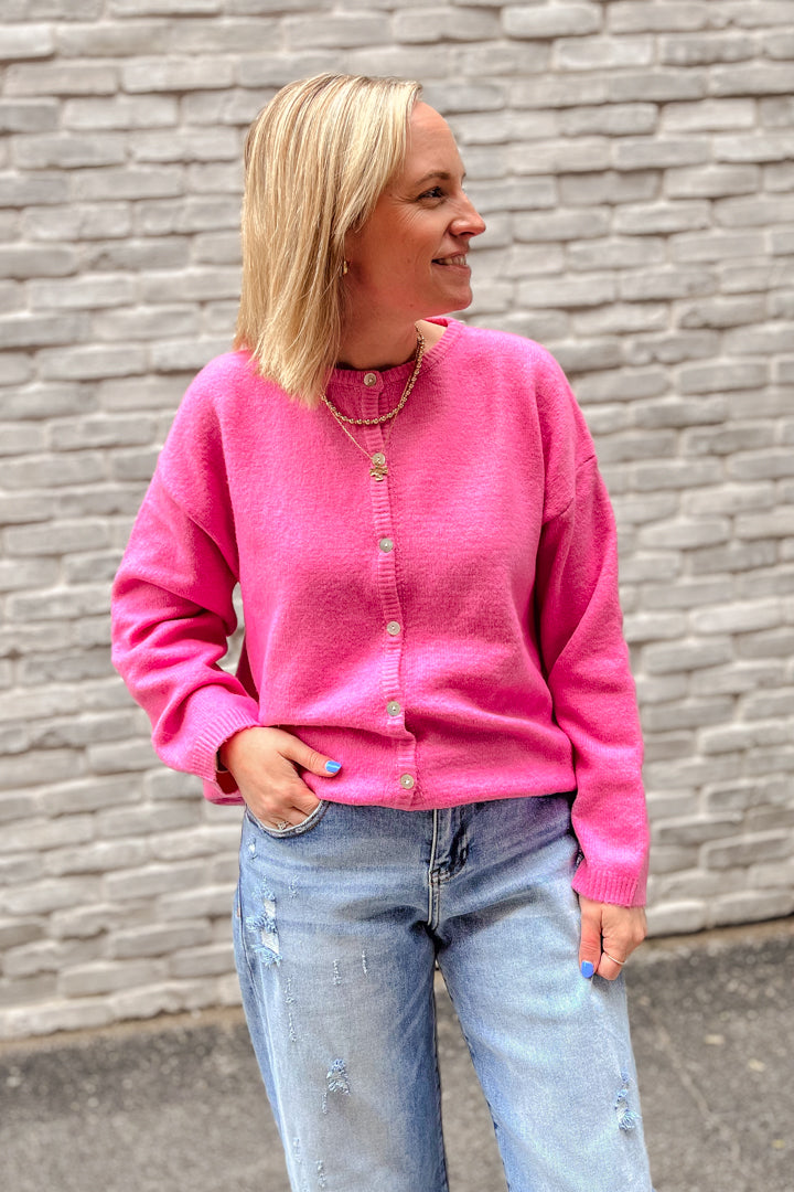 Oversized Button Cardigan