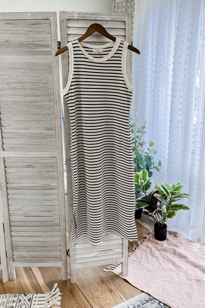 Striped Midi Tank Dress