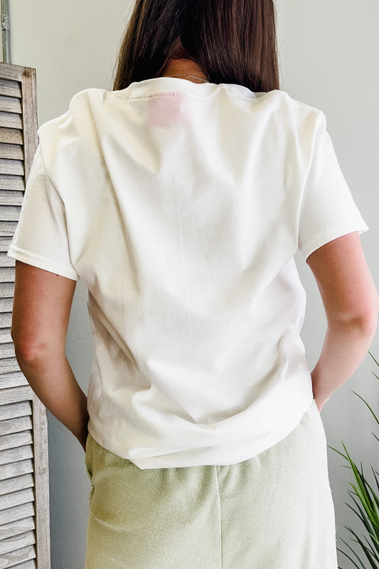 Womens oversized tee with Beverly Hill's graphic back