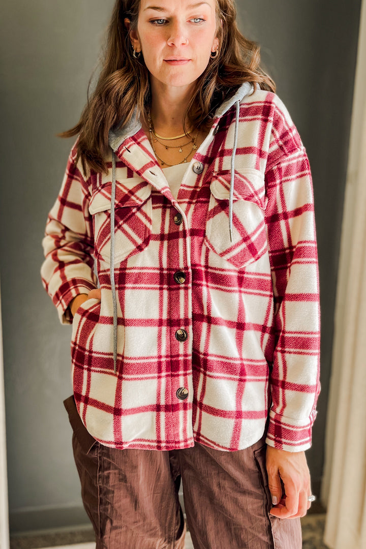 Plaid Hoodie Jacket