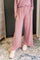 Elastic Striped Pants