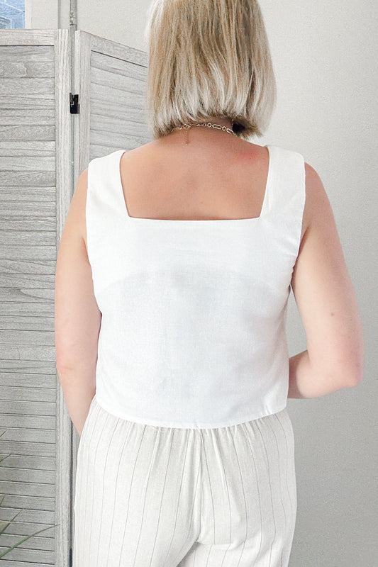 Square Neck Cropped Tank