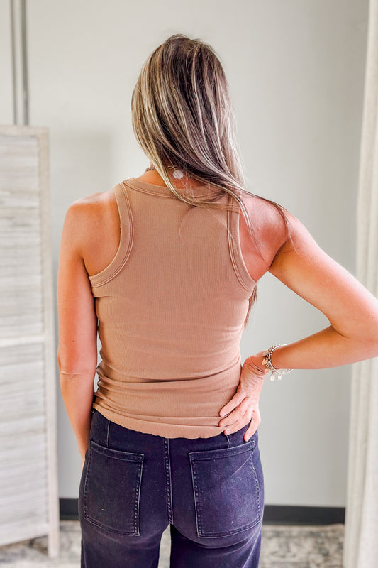 Fitted Rib Knit Tank