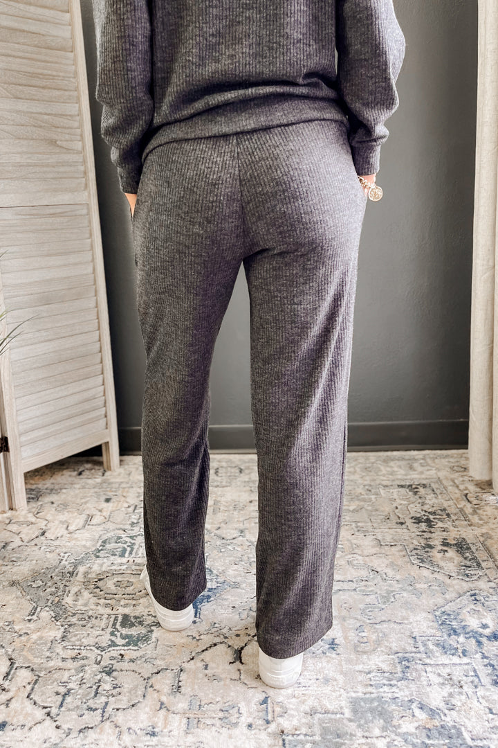 Ribbed Drawstring Lounge Pants