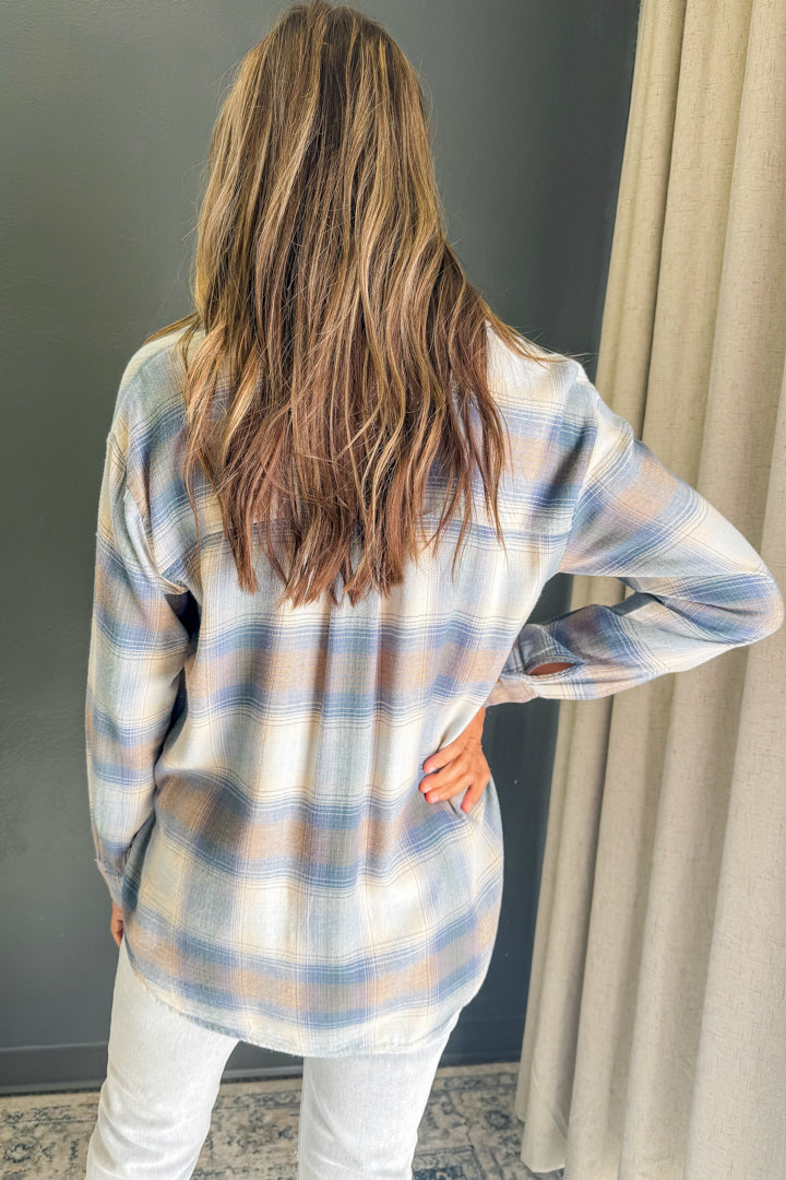 Classic Plaid Button Down Top