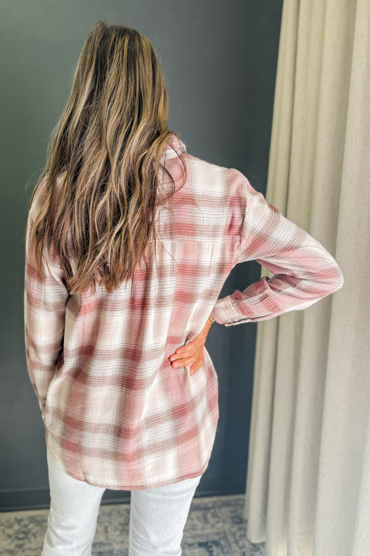 Classic Plaid Button Down Top