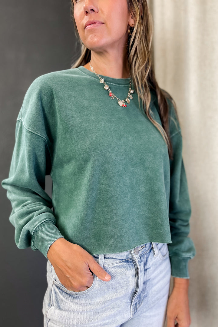 Raw Hem Sweatshirt