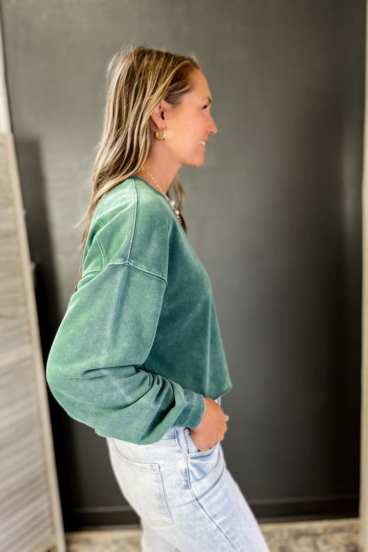 Raw Hem Sweatshirt