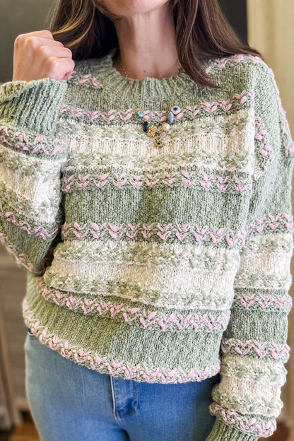 Colorblock Knit Sweater