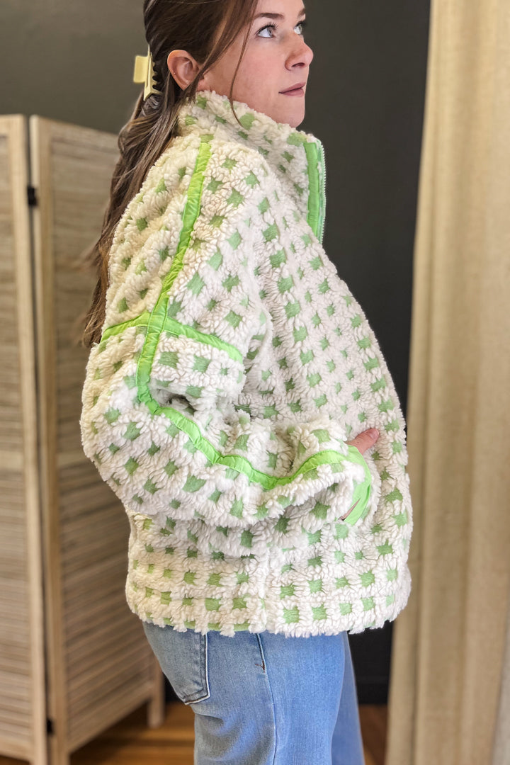 Checker Fleece Jacket