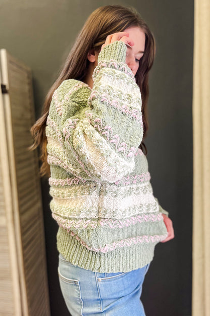 Colorblock Knit Sweater