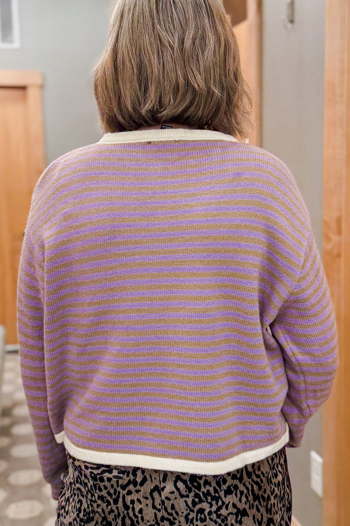 Striped Contrast Sweater