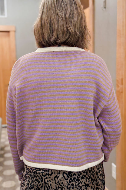 Striped Contrast Sweater