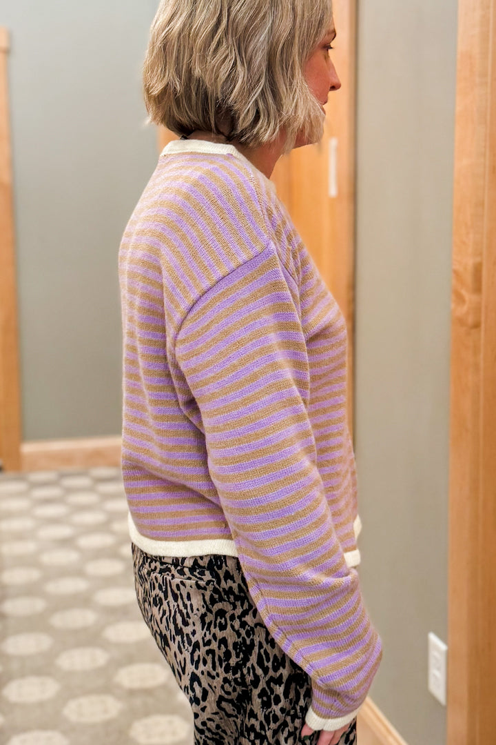 Striped Contrast Sweater