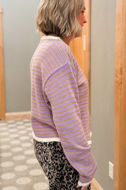 Striped Contrast Sweater
