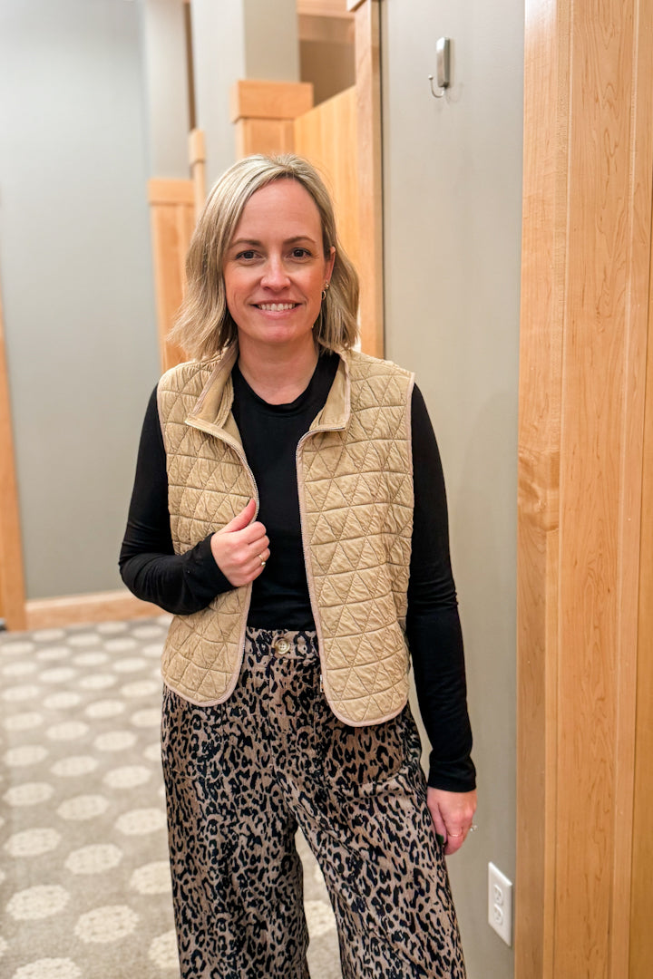 Quilted Zip Vest