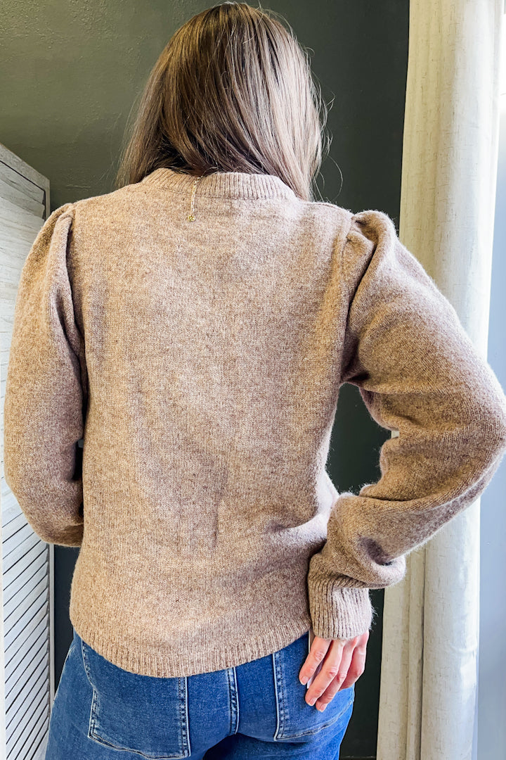 Puff Sleeve Cardigan