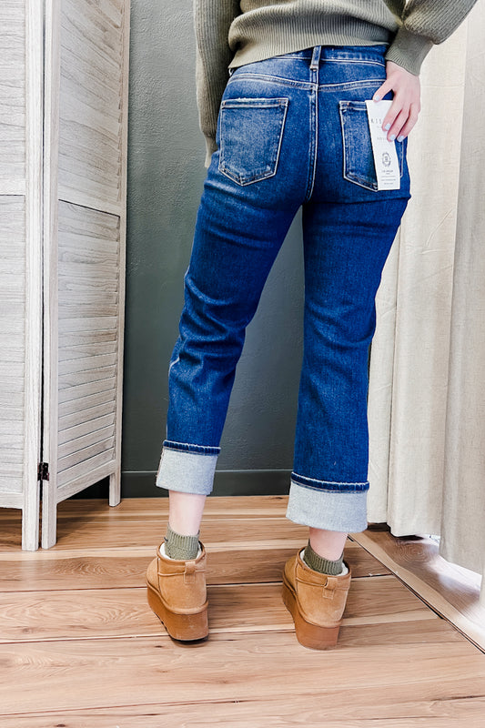 Cropped Straight Cuffed