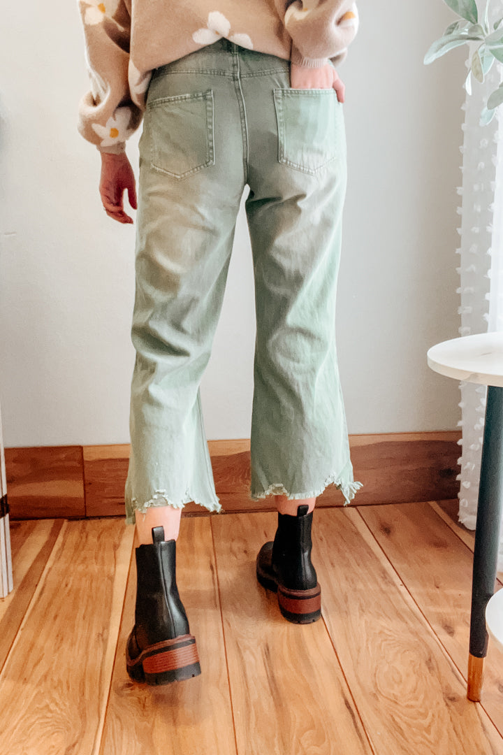 Distressed Wide Leg Pants | KEY Boutique | Nappanee Indiana