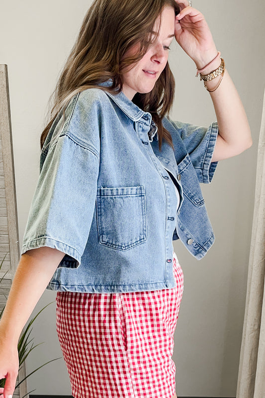 Cropped Denim Jacket