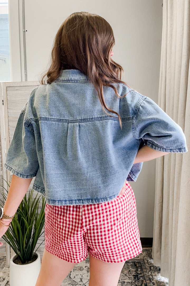 Cropped Denim Jacket