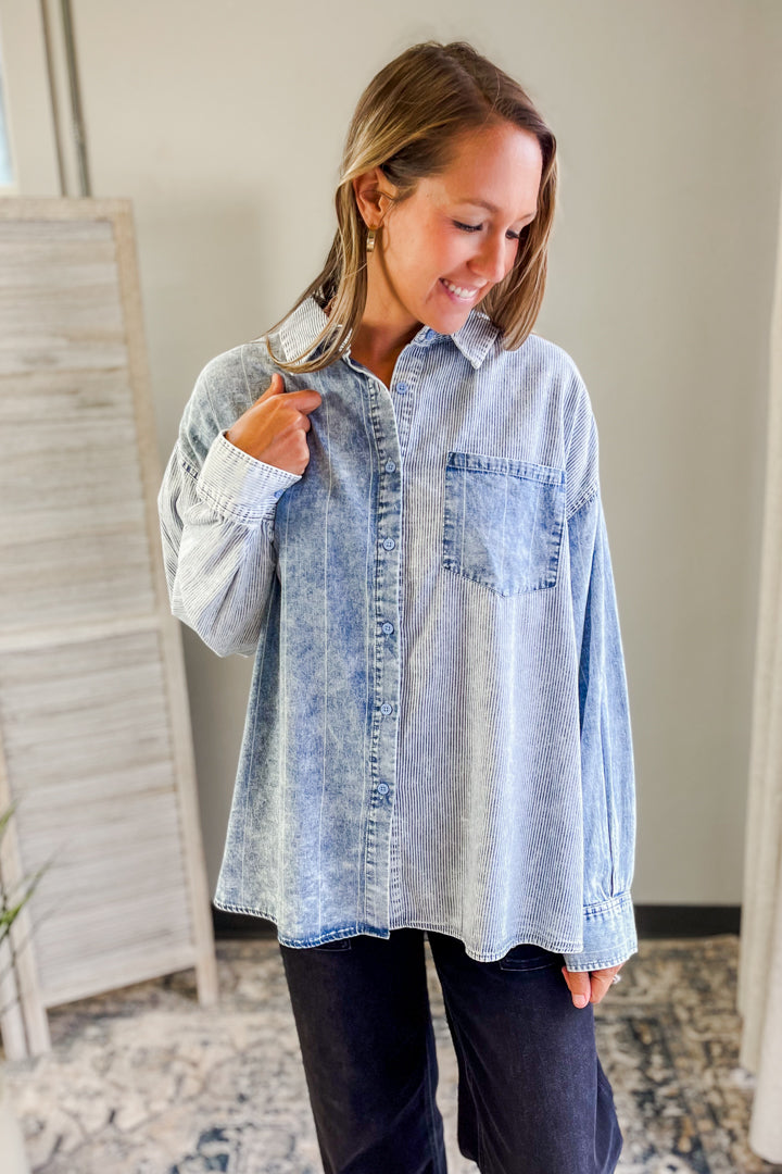 A button down soft plus size top for plus size women