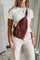 Nikki Faux Suede Sling Bag