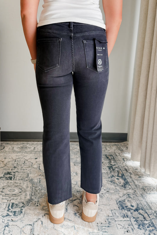 Tummy Control Black Mid Rise