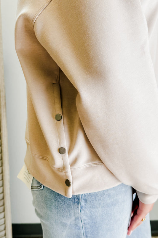 Side Snap Sweatshirt