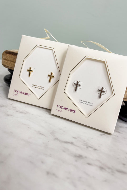 10mm Cross Studs