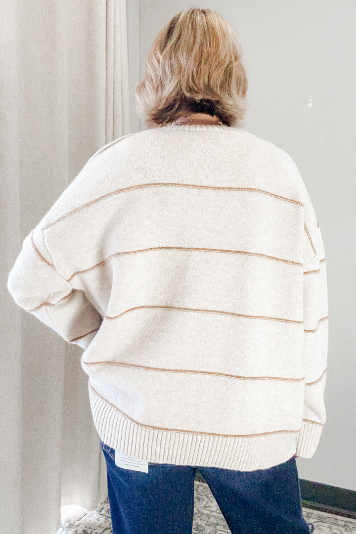 Stripe Drop Shoulder Sweater