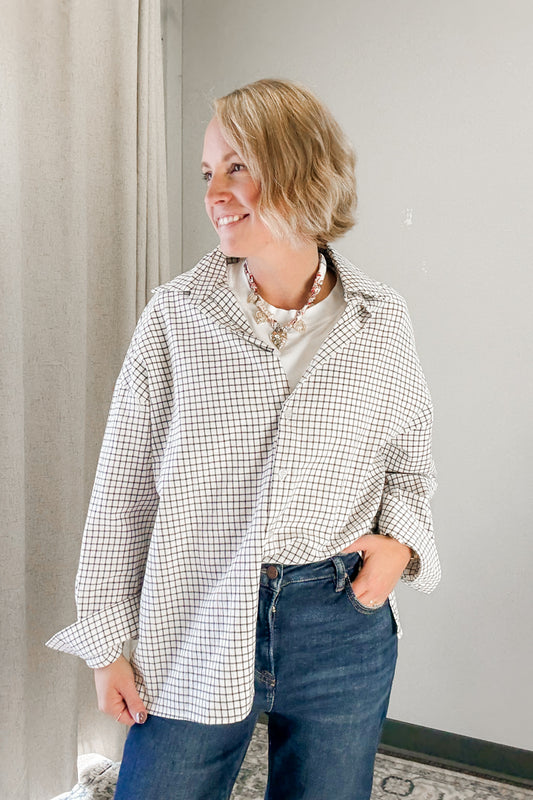 Oversized Plaid Shirt