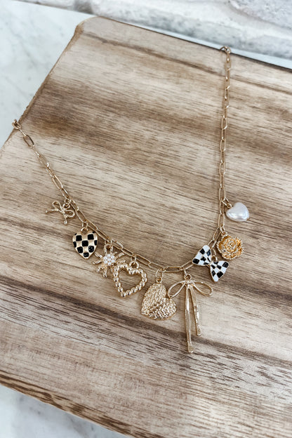 Checker Charm Necklace