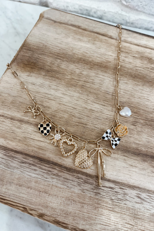 Checker Charm Necklace