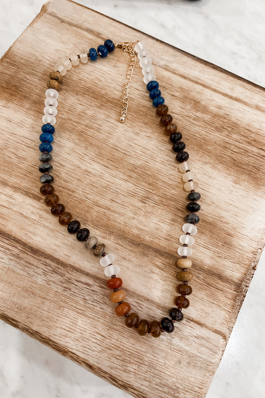 Agate Bead Necklace