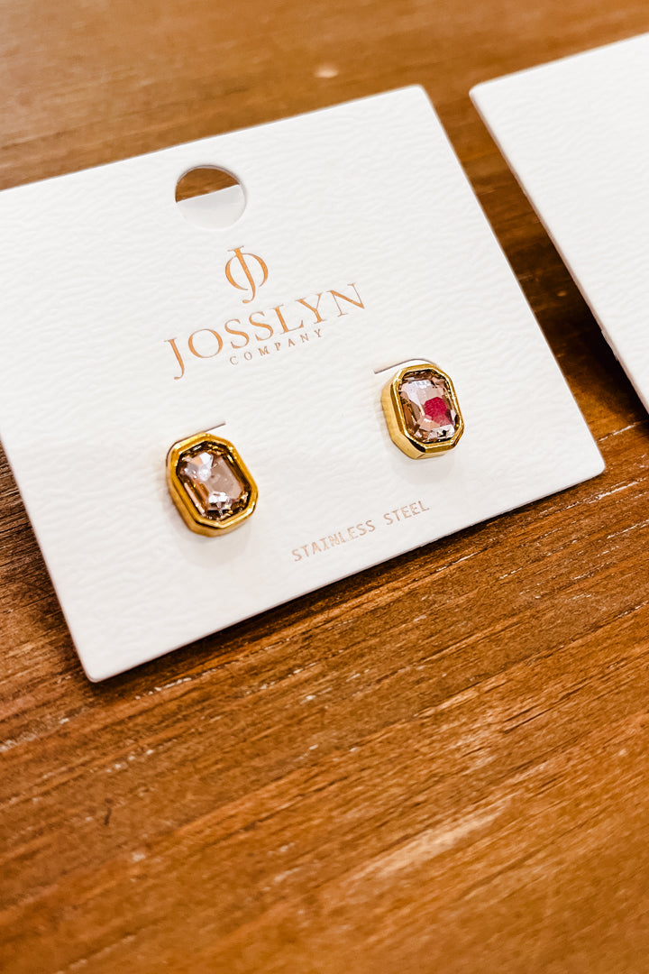 Crystal Bezel Studs