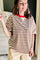 Striped Color Block Tee