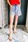 Striped Drawstring Shorts