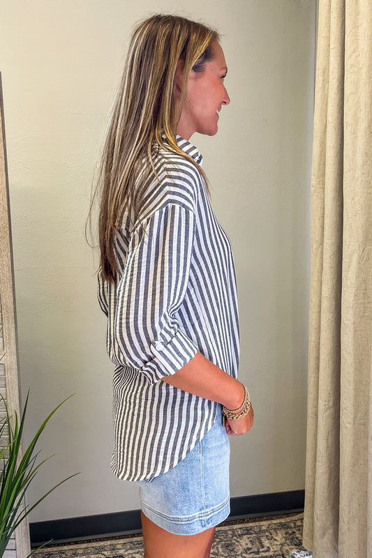 Striped Button Down