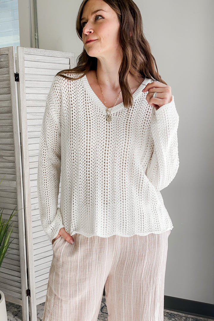 Crochet Knit Sweater