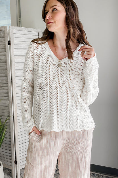 Crochet Knit Sweater
