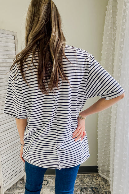 Striped Oversized Tee