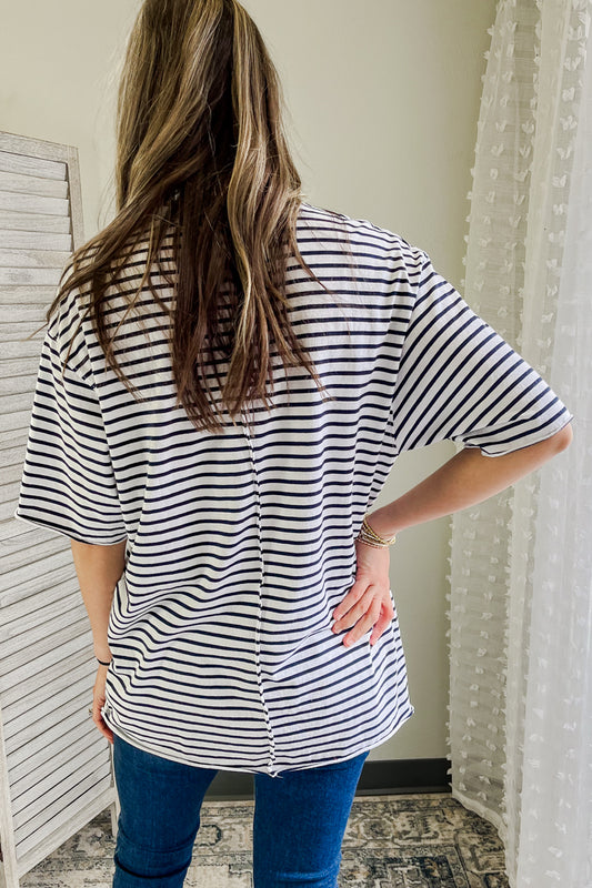 Striped Oversized Tee