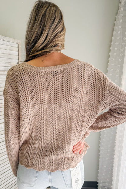 Crochet Knit Sweater