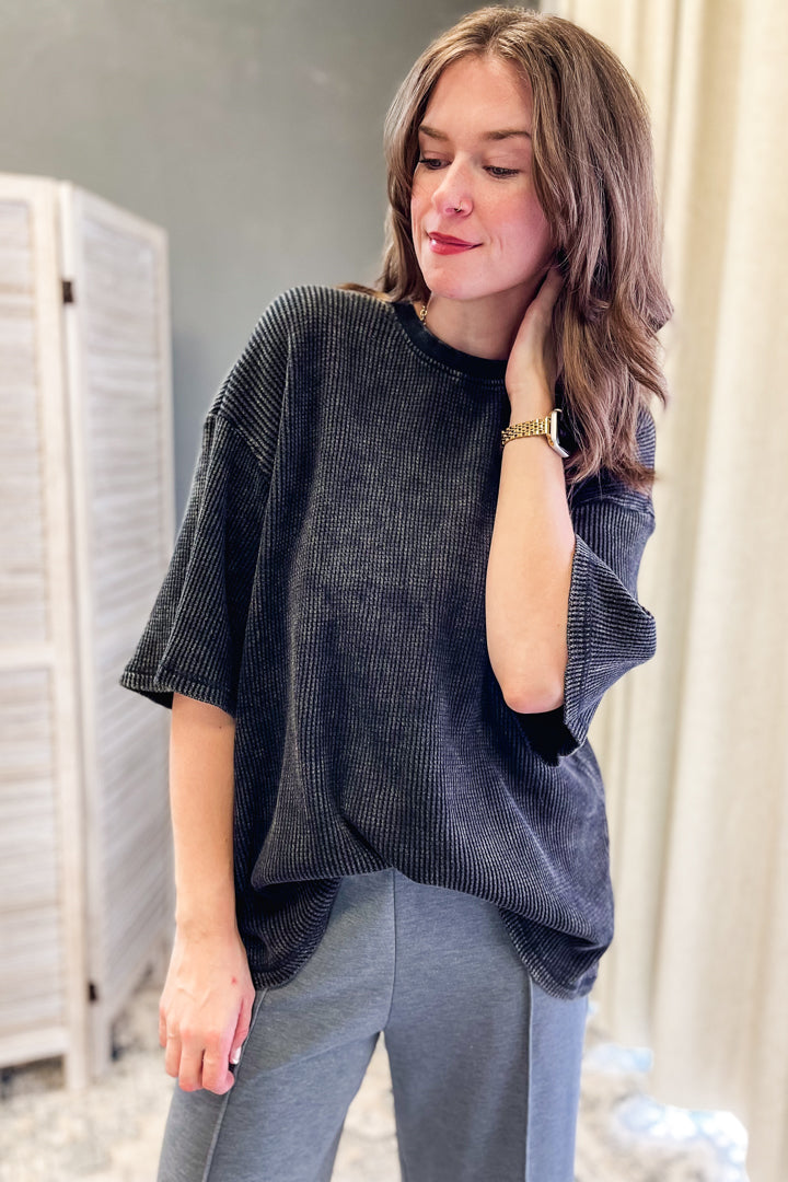 Waffle Knit Tee
