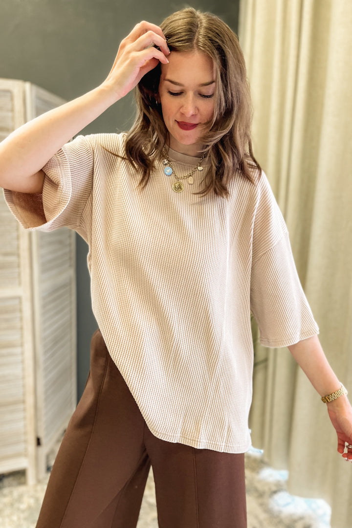 Waffle Knit Tee