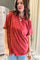 mineral wash short sleeve t-shirt rust